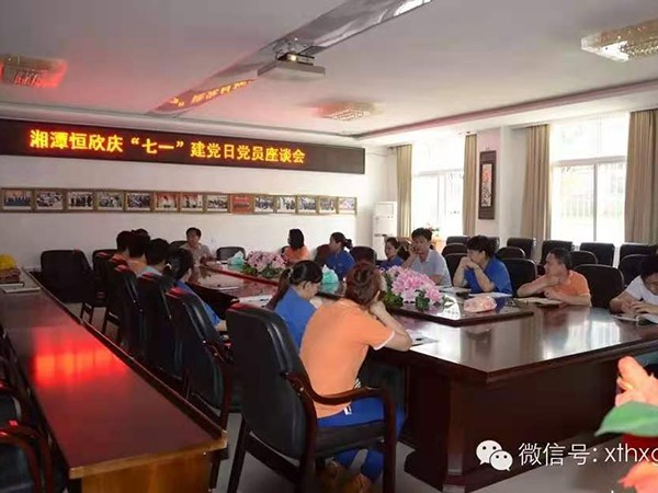 湘潭恒欣党支部“七一”座谈会——庆祝中国共产党成立94周年
